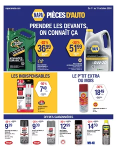 Circulaire Napa Du 1 au 31 octobre 2024
