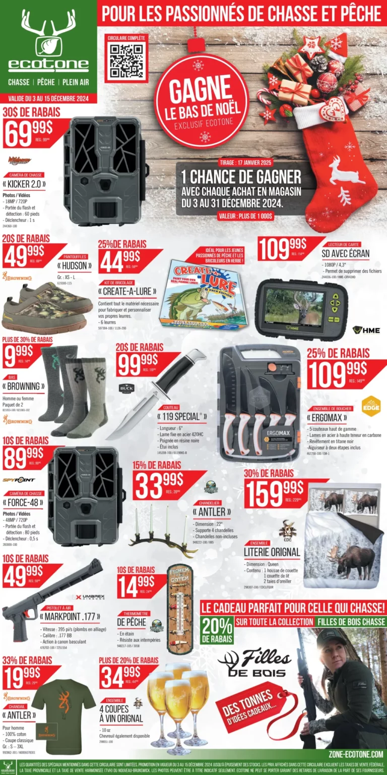 Circulaire Ecotone L’Ami Sport Du 3 au 15 décembre 2024