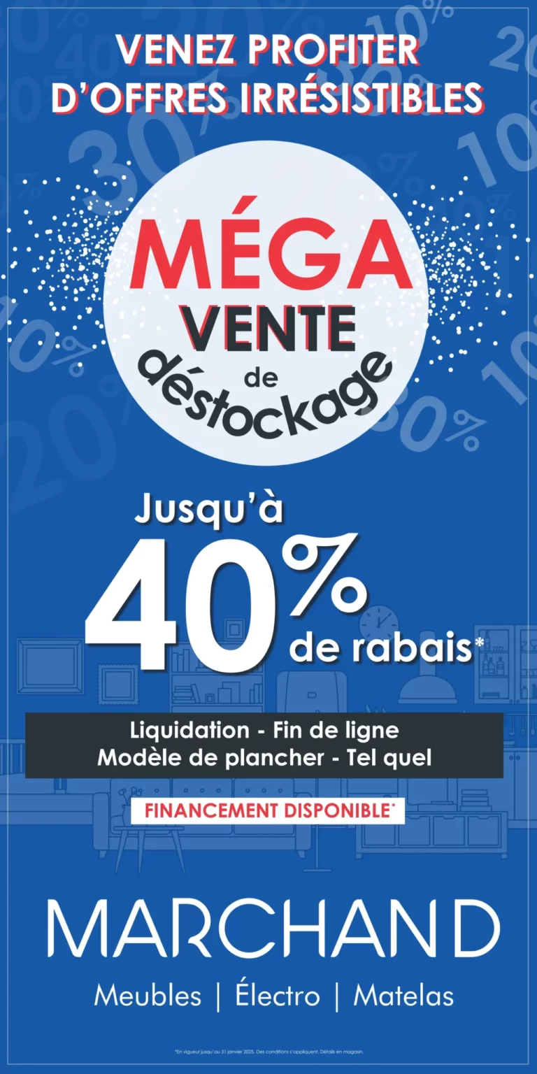 Circulaire Meubles Marchand Du 16 au 31 janvier 2025