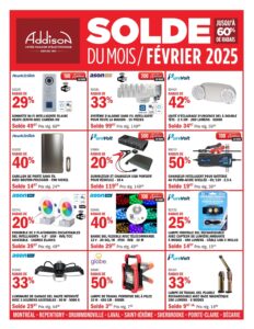 Circulaire Addison Électronique Du 1 au 28 février 2025