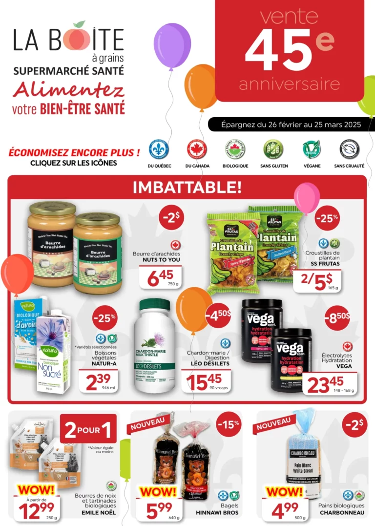 Circulaire La Boite à Grains du 26 février au 25 mars 2025