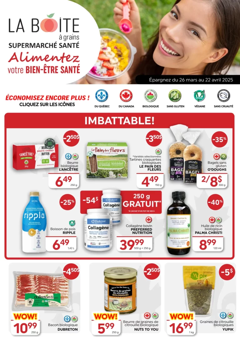 Circulaire La Boite à Grains Du 26 mars au 22 avril 2025