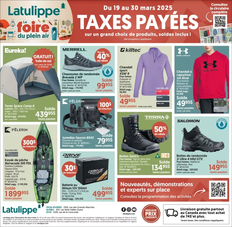 Circulaire Latulippe Du 19 au 30 mars 2025