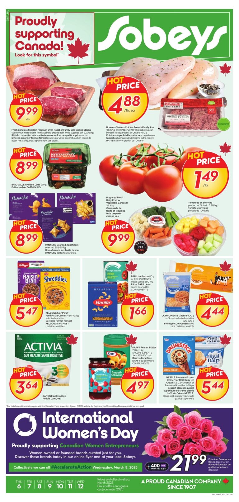 Circulaire Sobeys Du 6 au 12 mars 2025