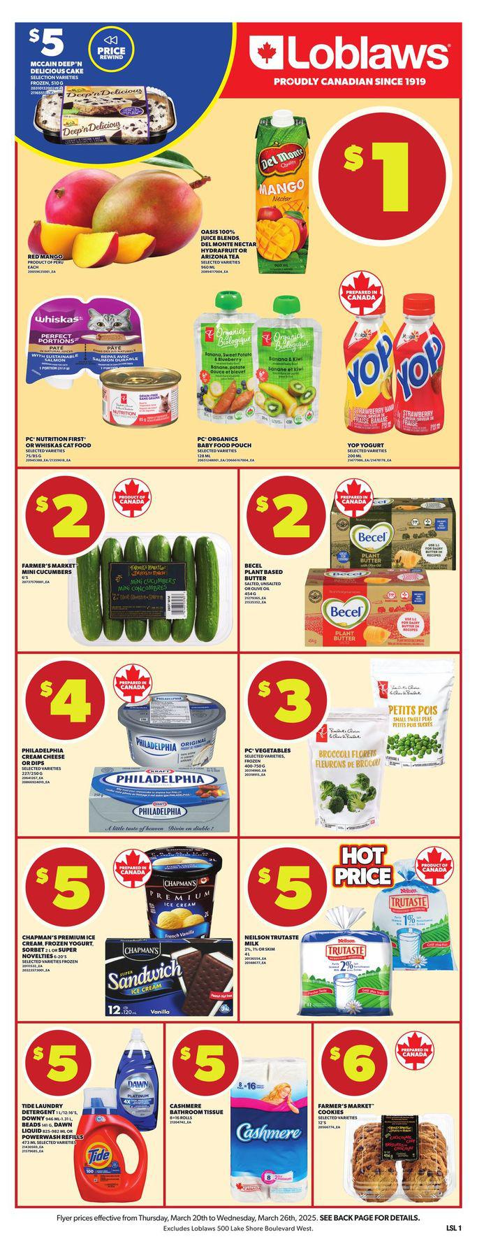 Circulaire Loblaws Du 20 au 26 mars 2025