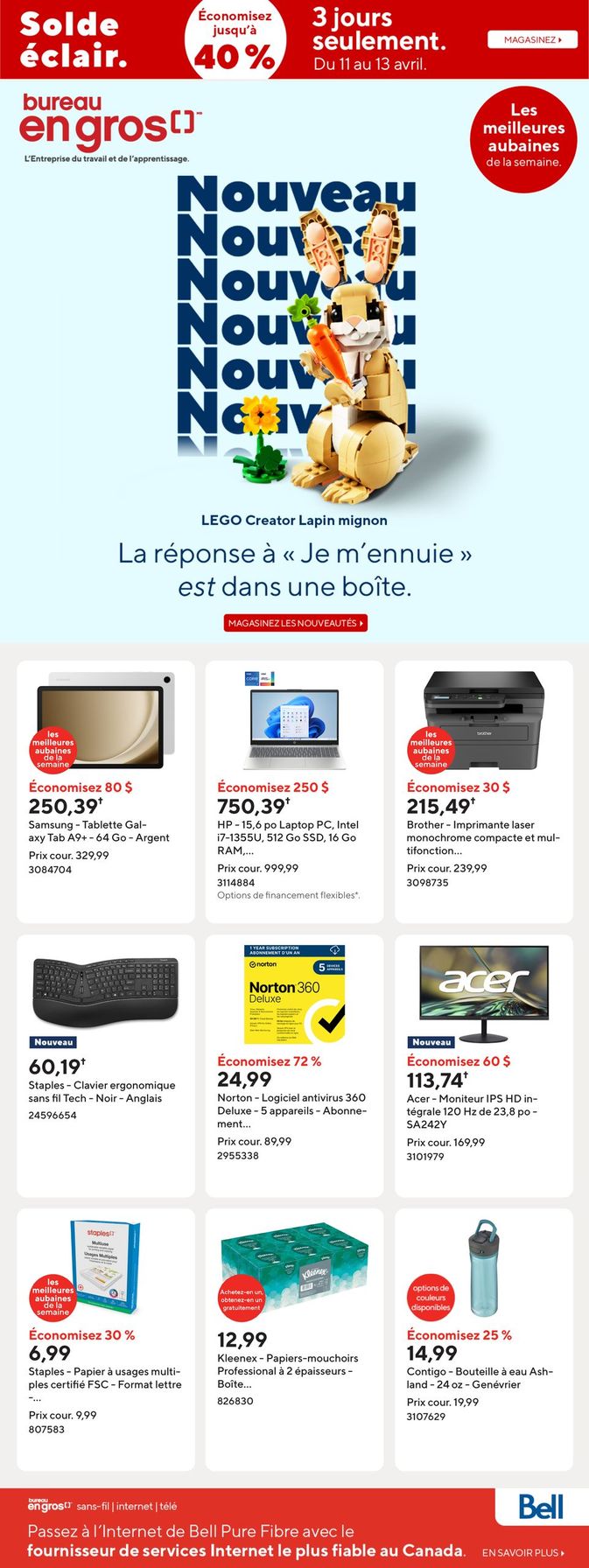 Circulaire Bureau en Gros Du 9 au 15 avril 2025
