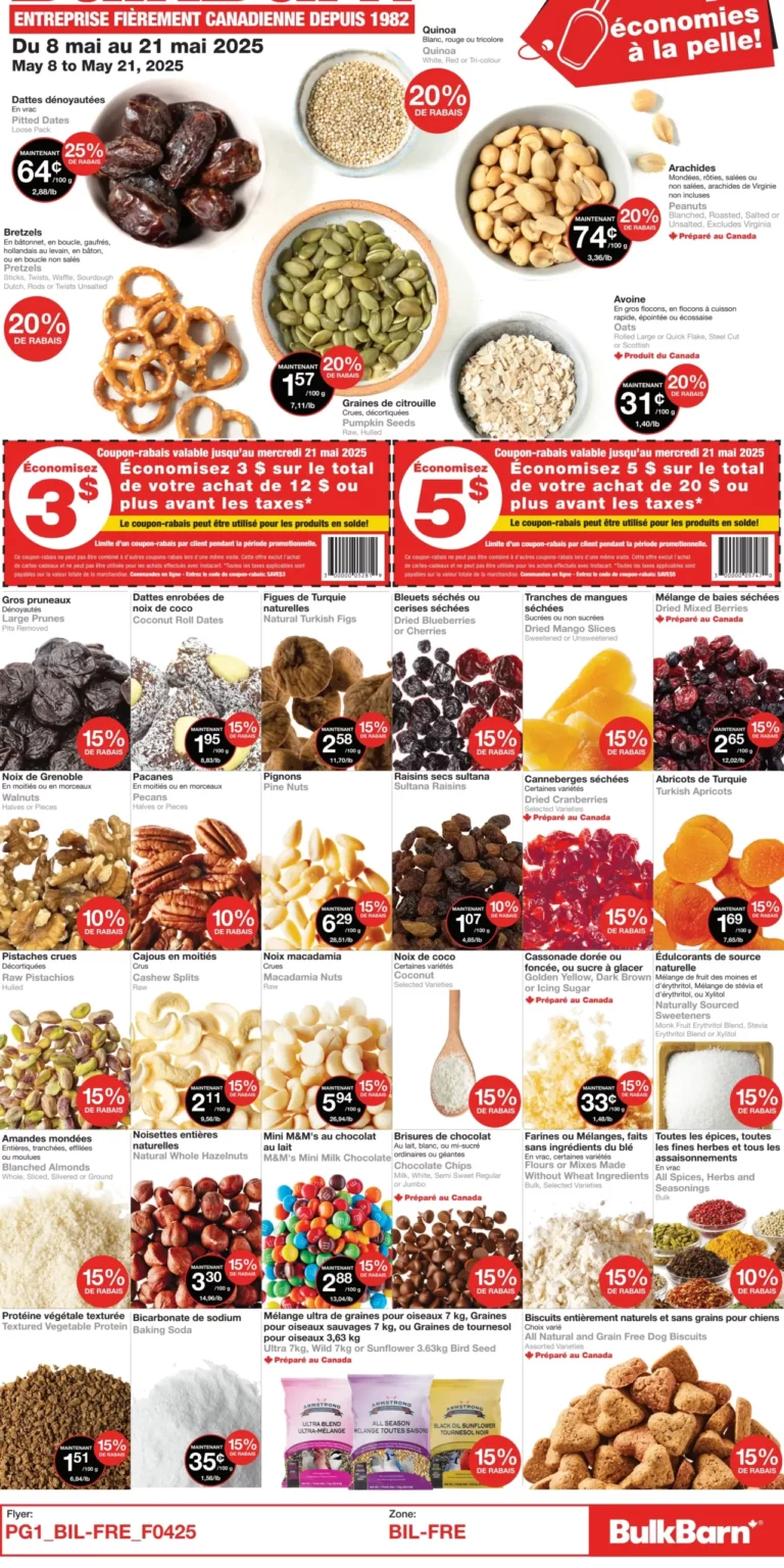 Circulaire Bulk Barn Du 8 au 21 mai 2025