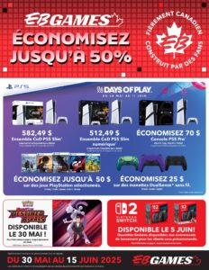 Circulaire EB Games – GameStop Du 30 mai au 15 juin 2025