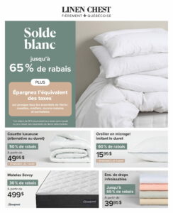 Circulaire Linen Chest – Solde Blanc Du 23 juillet au 24 août 2025