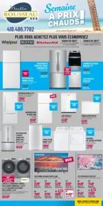 Circulaire Meubles Rousseau du 24 au 28 juillet 2025