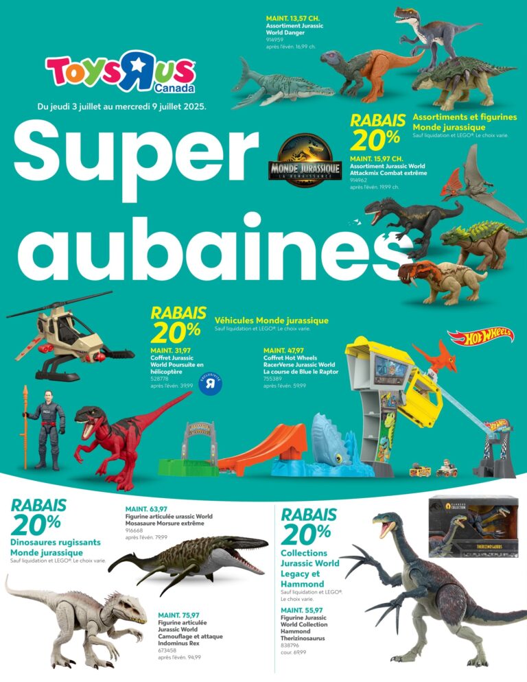 Circulaire Toys « R » us Du 3 au 9 juillet 2025