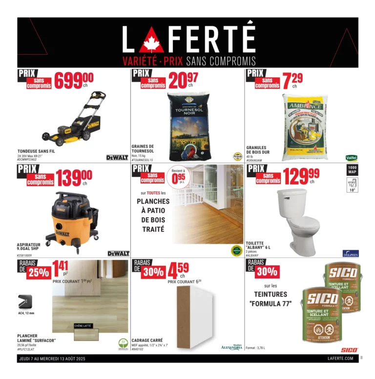 Circulaire Laferte Du 7 au 13 août 2025