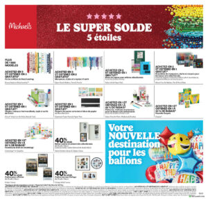 Circulaire Michaels Du 22 au 28 août 2025