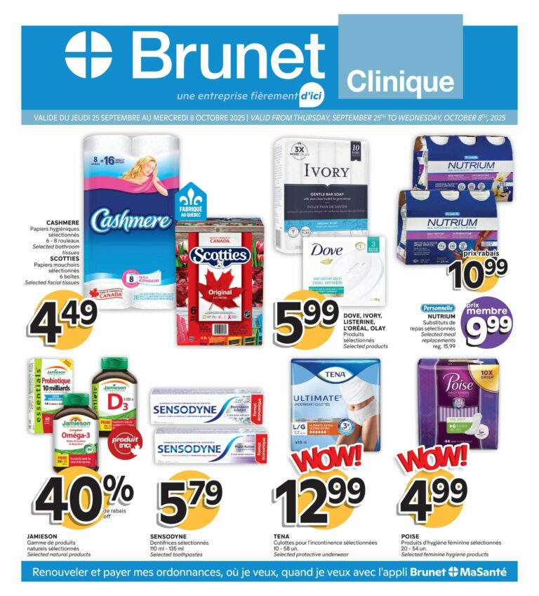Circulaire Brunet Clinique Du 25 septembre au 8 octobre 2025