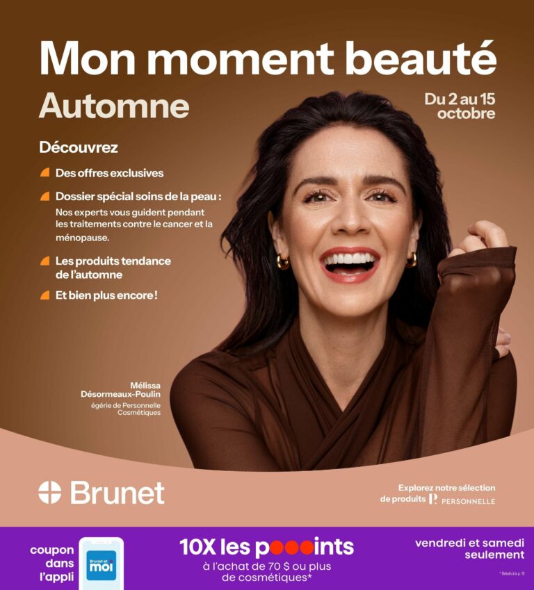 Circulaire Brunet – Mon moment beauté Du 2 au 15 octobre 2025