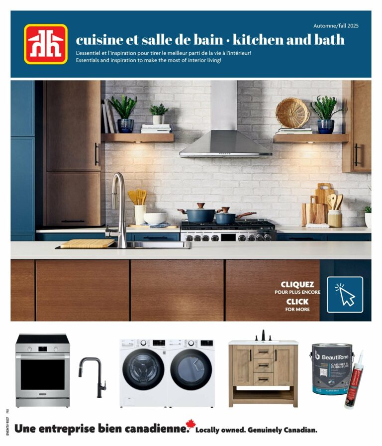 Circulaire Home Hardware – Cuisine et salle de bain Du 11 septembre au 3 décembre 2025
