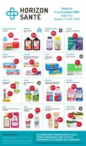 Circulaire Horizon Santé plus d’économies Du 1 au 31 octobre 2025