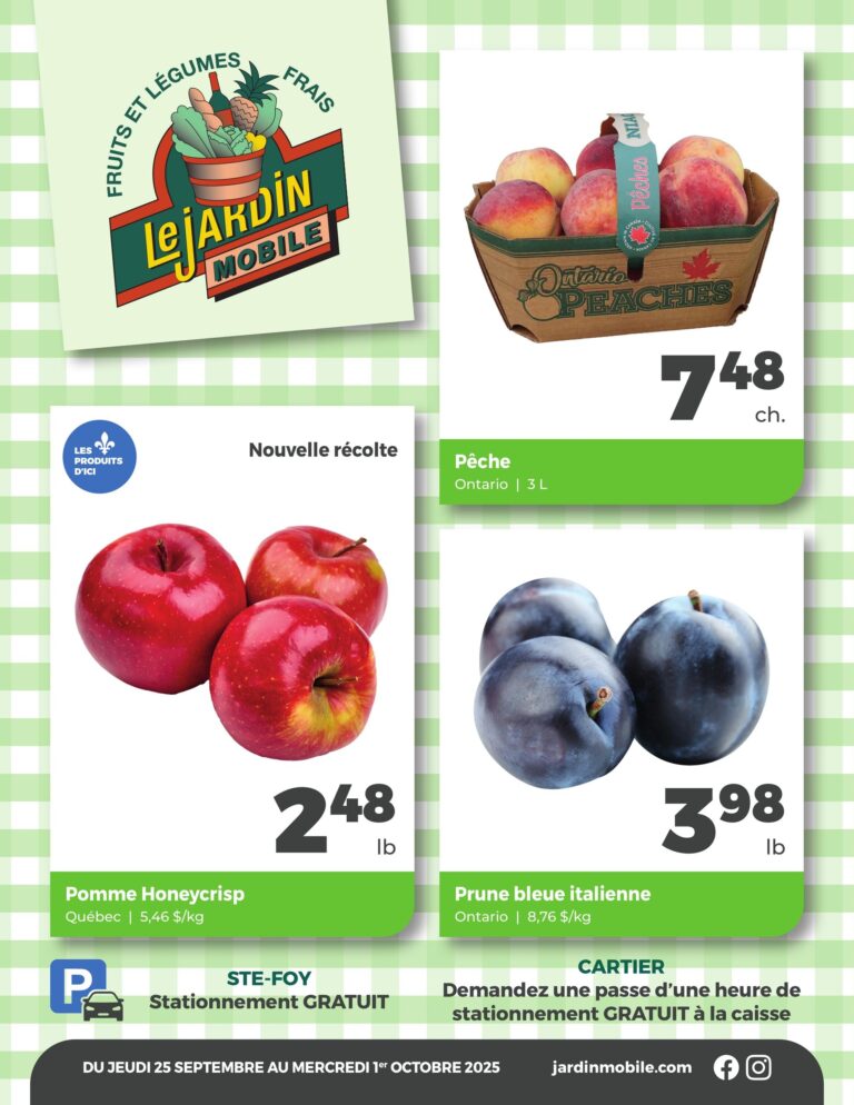Circulaire Jardin Mobile Du 25 septembre au 1 octobre 2025