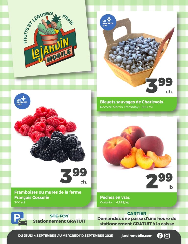 Circulaire Jardin Mobile Du 4 au 10 septembre 2025