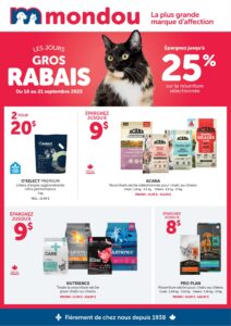 Circulaire Mondou Du 18 au 21 septembre 2025