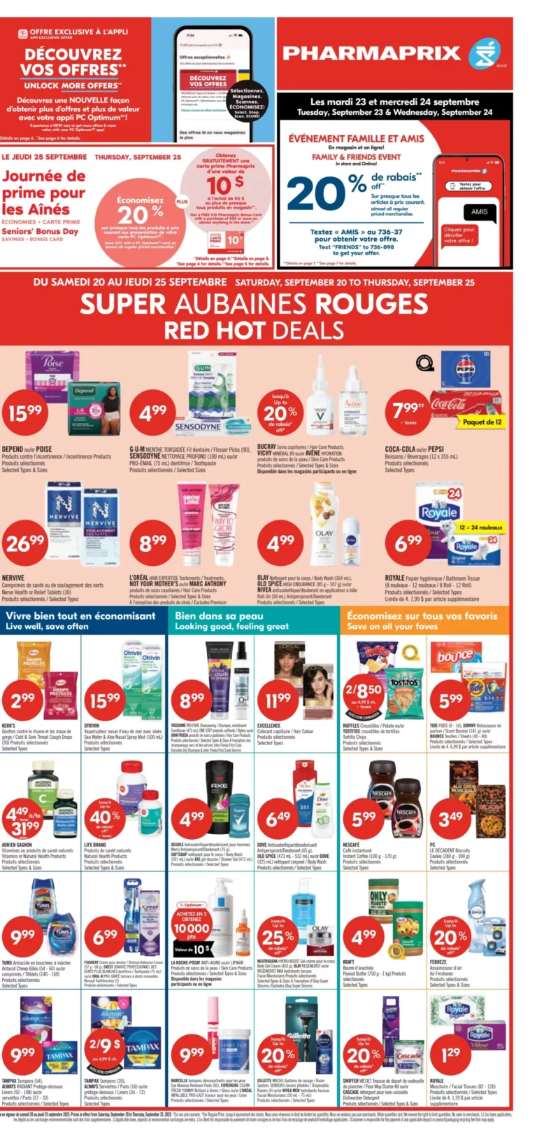 Circulaire Pharmaprix Du 20 au 25 septembre 2025