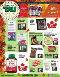 Circulaire TAU Marché d’alimentation Naturelle Du 29 septembre au 2 novembre 2025