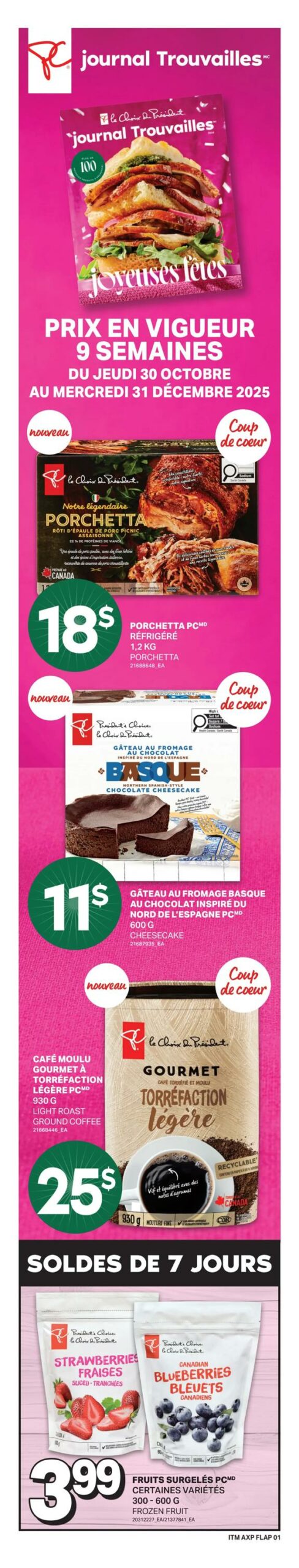 Circulaire Axep Du 30 octobre au 5 novembre 2025