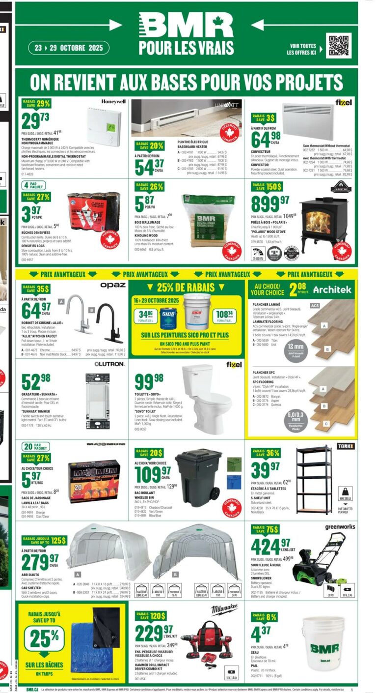 Circulaire BMR Du 16 au 22 octobre 2025