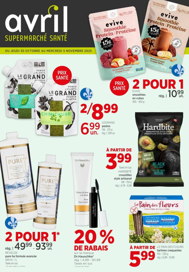 Circulaire Avril Du 30 octobre au 5 novembre 2025