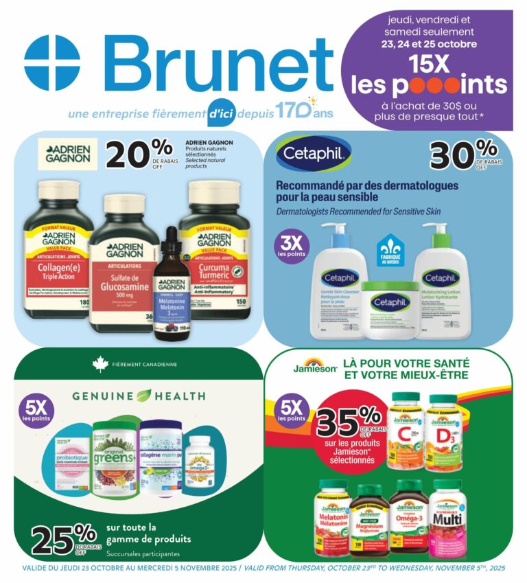 Circulaire Brunet Du 23 octobre au 5 novembre 2025