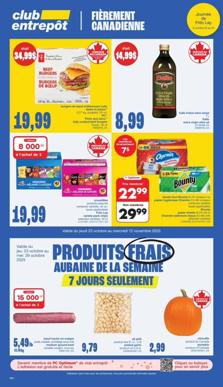 Circulaire Club Entrepôt Du 23 octobre au 12 novembre 2025