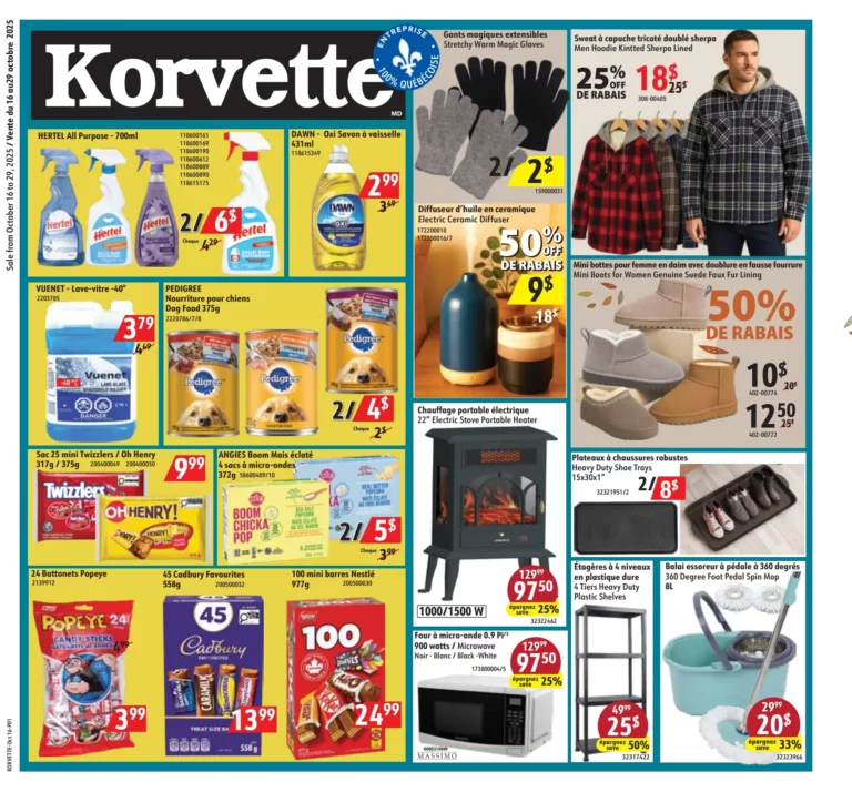 Circulaire Korvette Du 16 au 29 octobre 2025