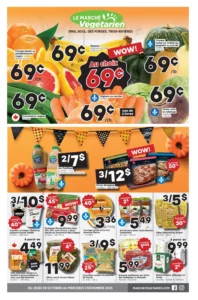 Circulaire Marché Végétarien Du 30 octobre au 5 novembre 2025 Trois-Rivières