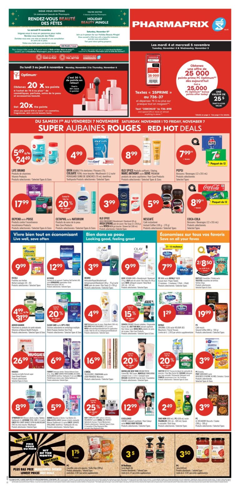 Circulaire Pharmaprix Du 1 au 7 novembre 2025