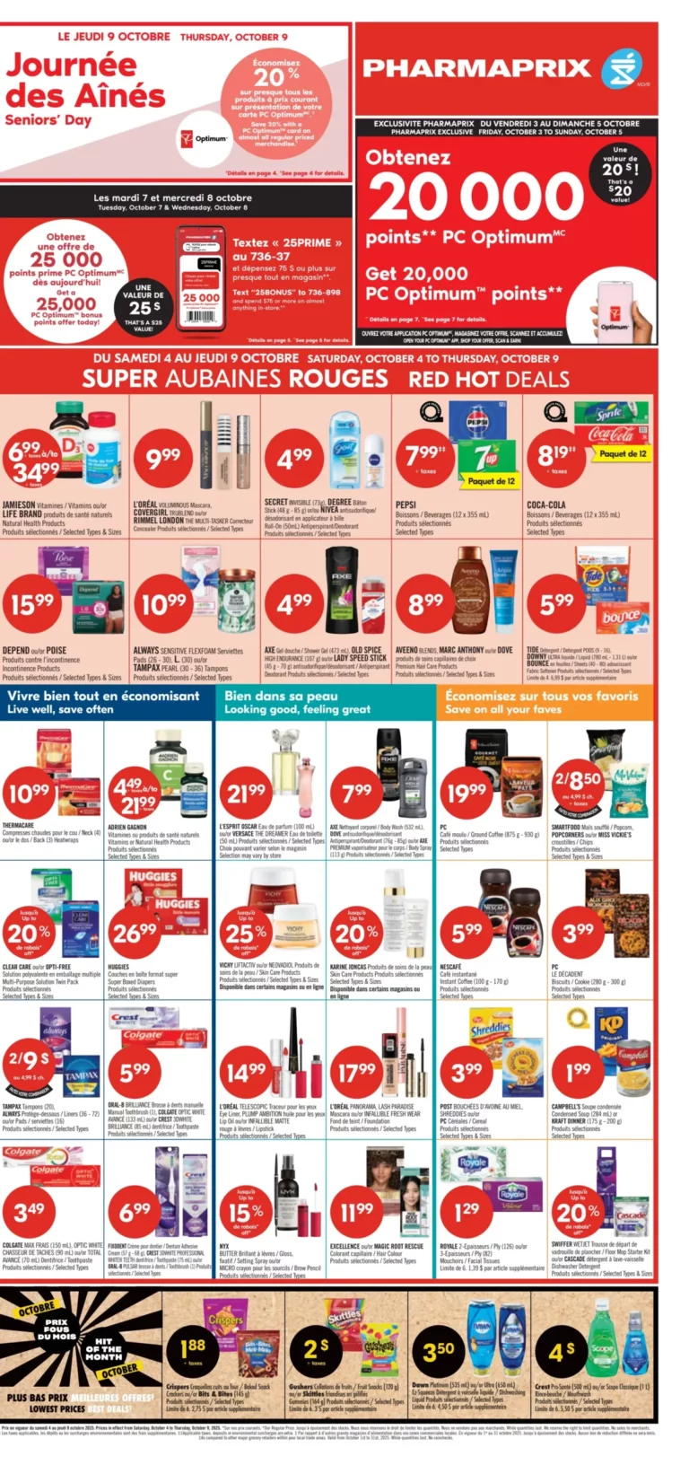 Circulaire Pharmaprix Du 4 au 9 octobre 2025