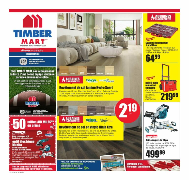 Circulaire Timber Mart Du 30 octobre au 12 novembre 2025