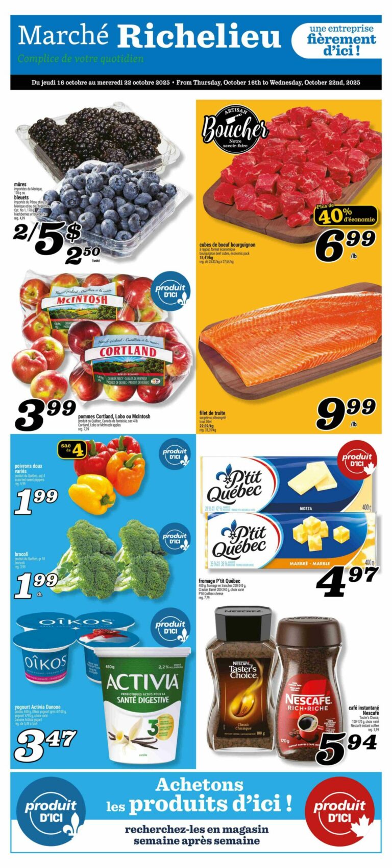 Circulaire Marché Richelieu Du 16 au 22 octobre 2025