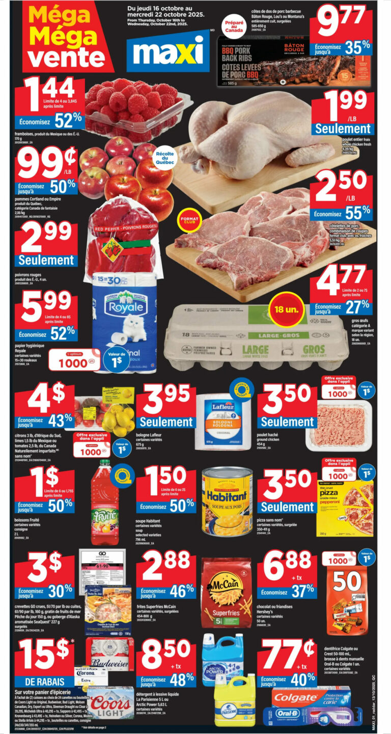 Circulaire Maxi Du 16 au 22 octobre 2025