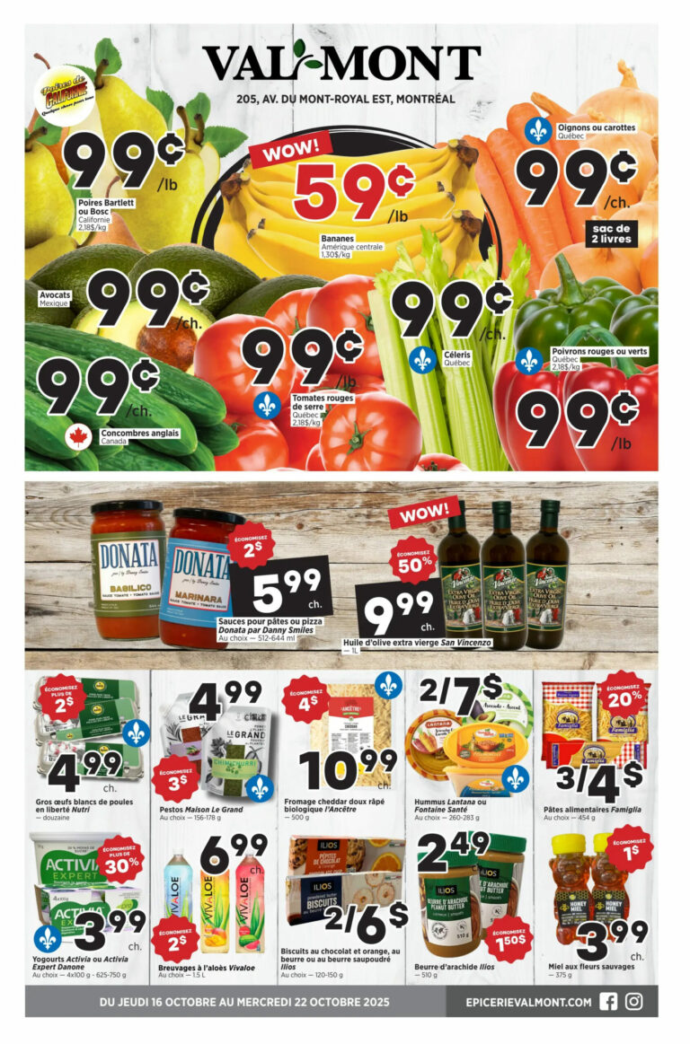 Circulaire Valmont Du 16 au 22 octobre 2025