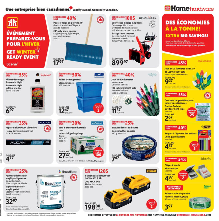 Circulaire Home Hardware Du 23 octobre au 5 novembre 2025