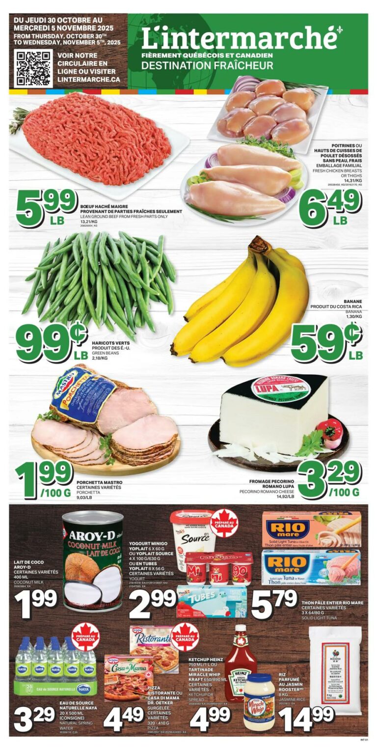 Circulaire L’intermarché – Destination Fraîcheur Du 30 octobre au 5 novembre 2025