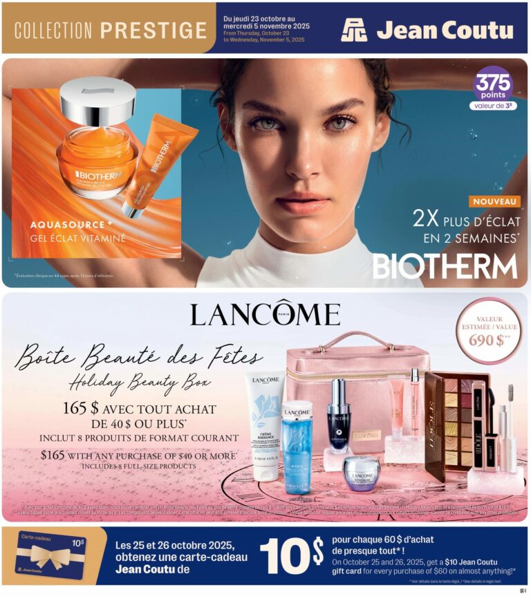 Circulaire Jean Coutu Prestige Du 23 octobre au 5 novembre 2025