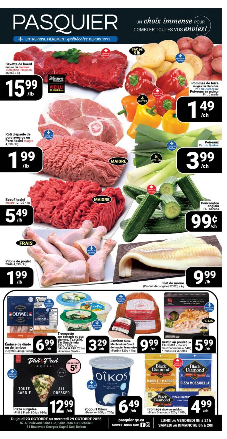 Circulaire Pasquier Du 23 au 29 octobre 2025