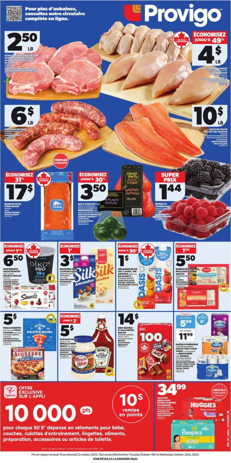 Circulaire Provigo Du 16 au 22 octobre 2025