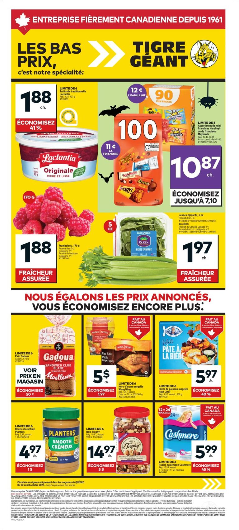 Circulaire Tigre Géant Du 22 au 28 octobre 2025