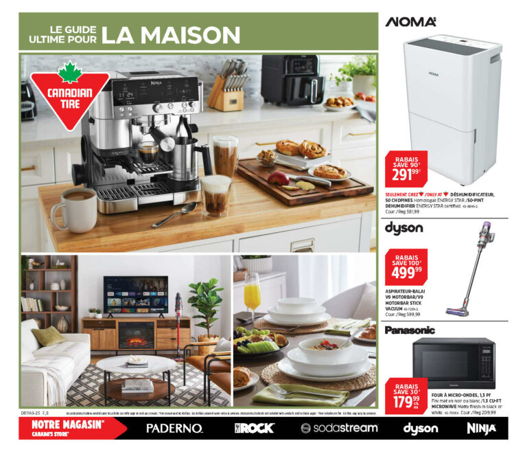 Circulaire Canadian Tire la maison Du 16 octobre au 5 novembre 2025