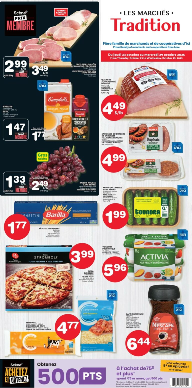 Circulaire Les Marchés Tradition Du 23 au 29 octobre 2025