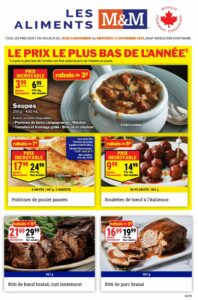 Circulaire Les Aliments M&M Du 6 au 12 novembre 2025