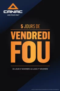 Circulaire Canac – Solde du Vendredi Fou Du 27 novembre au 1 décembre 2025