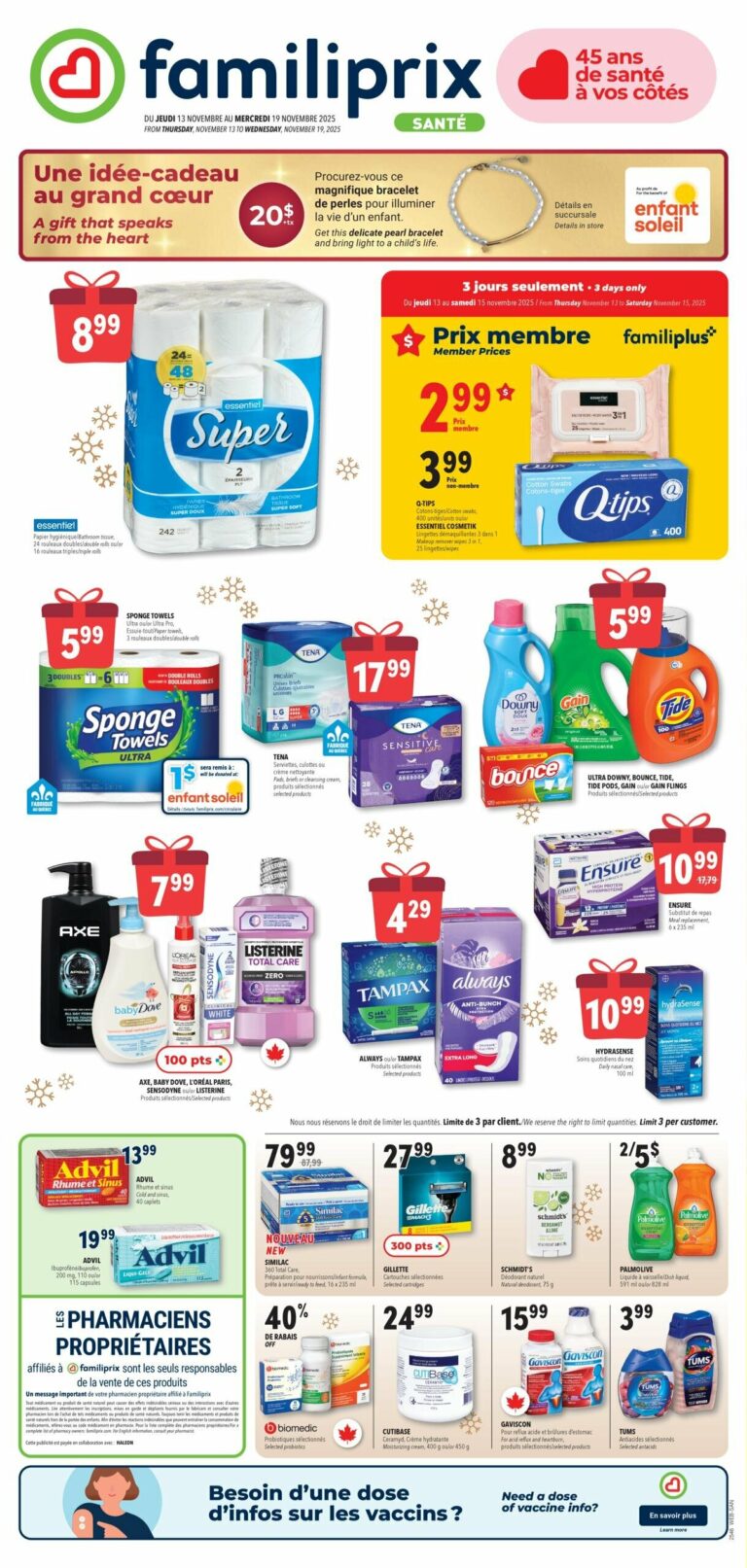 Circulaire Familiprix – Santé Du 13 au 19 novembre 2025